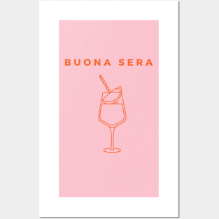 Buona Sera Spritz Aperol Posters and Art